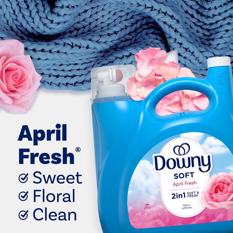 Downy Liquid Laundry Fabric Softener and Conditioner, April Fresh Scent, 140 Fl Oz, 190 Loads Procter & Gamble