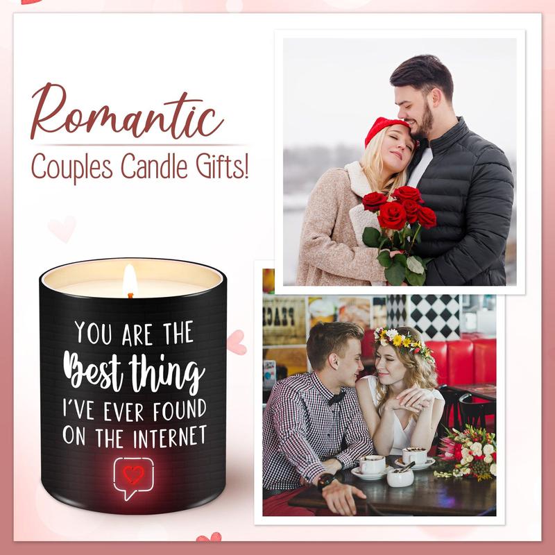 2024 Couple Gifts for Him, Her - Christmas, Anniversary, Birthday Gift for Men, Women, Boyfriend, Girlfriend, Husband - Tin Candles 10oz Aroma Decor