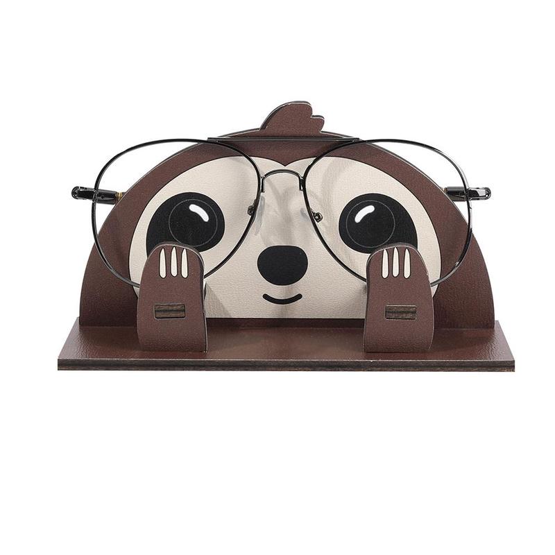 Wooden Glasses Holder, 1 Count Cute Animal Shaped Glasses Display Rack, Desktop Glasses Storage Rack for Home Office, Home Organizer