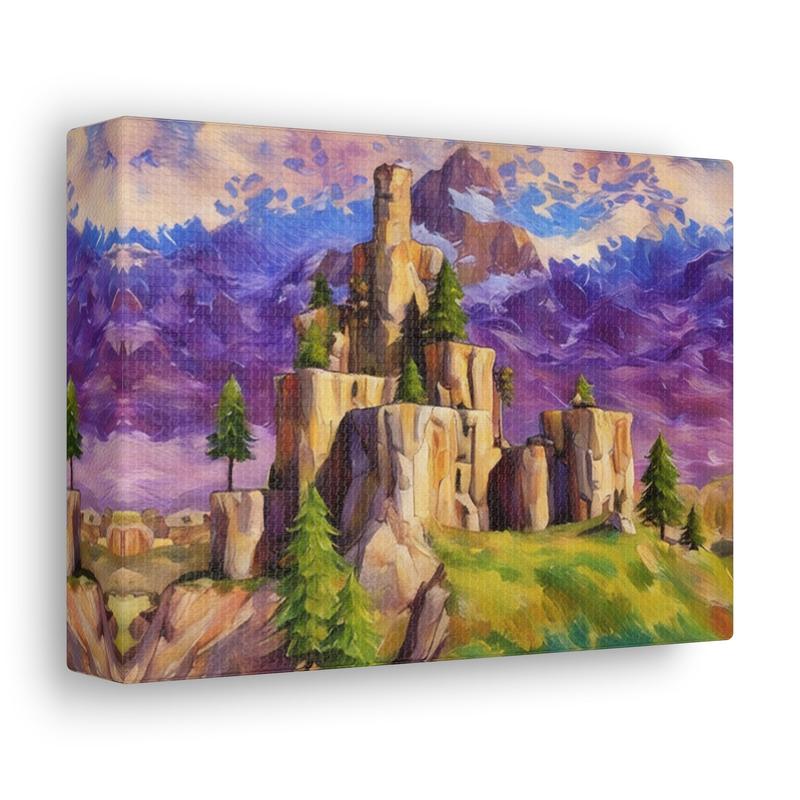 Fort Inspired Nostalgic Canvas - Classic Game Artwork Decor for Gamers and Art Lovers