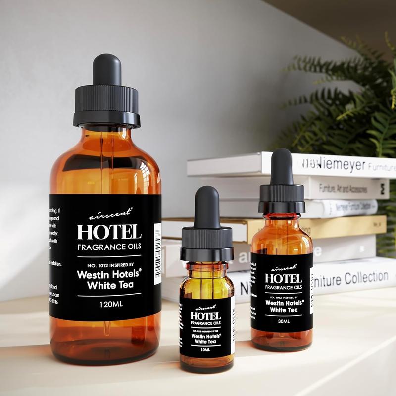 Hotel Diffuser Oil Inspired by The Westin White Tea - No. 1012 - AirScent Essential Oil Blend - 500 mL, 16.9 fl oz Fragrance Oil Bottle for Aromatherapy Diusers and Humidifiers