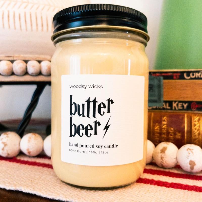 Butter Beer 100% Soy Wax Candle Cotton Wick candle holiday candle