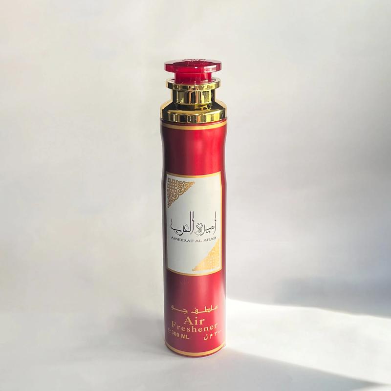 Lattafa Perfumes | Ameerat Al Arab Air Freshener | 300 ml Per Can | Wood - Musk - Oud - Olibanum Fragrance