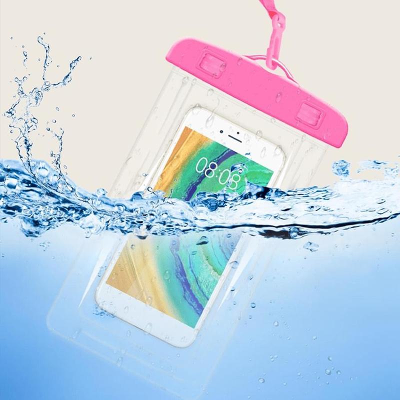 Clear Mobile Phone Waterproof Case, Transparent Phone Protective Bag for Swimming, Diving, Universal Cell Phone Storage Bag for Water Sports