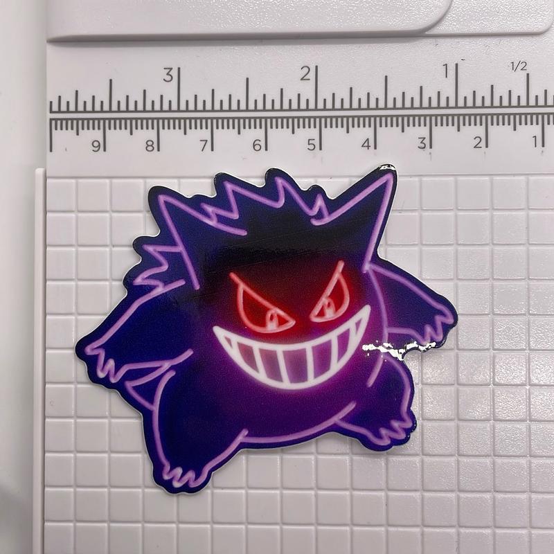 2.5” Neon Gengar Sticker Weather Proof Vinyl Sticker High Quality durable waterproof cup sticker