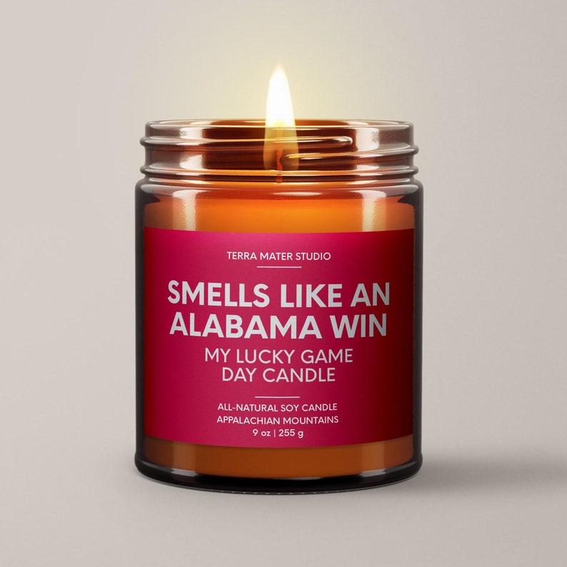 Smells Like An Alabama Win Candle, Alabama Lucky Game Day Candle, Soy Candle, Alabama Gift, Sports Gift, Football Decor, Unique Gift Idea, Football Candle, Football Gift, Candle Gift