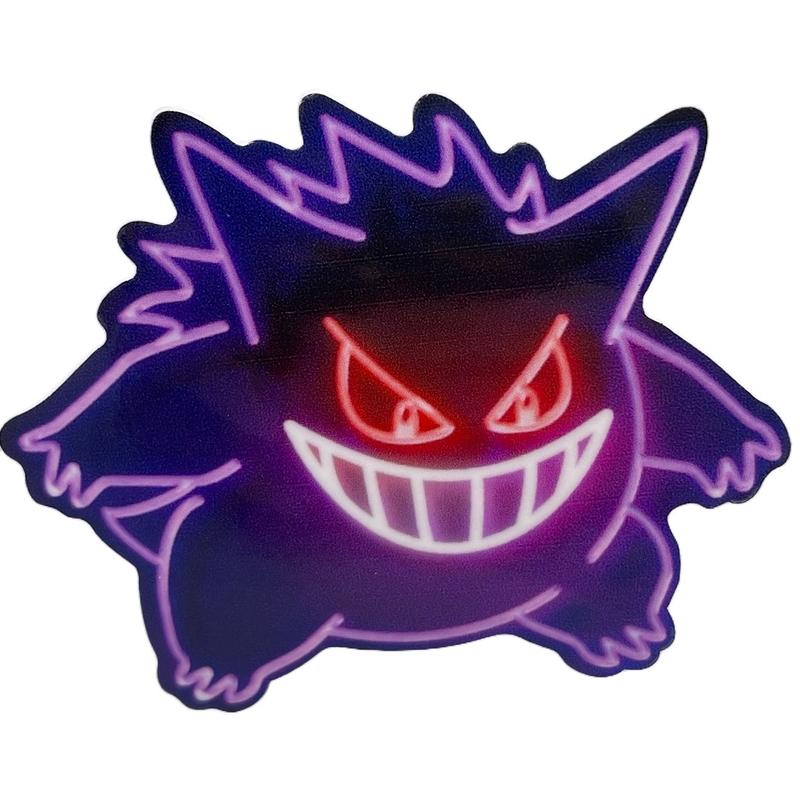 2.5” Neon Gengar Sticker Weather Proof Vinyl Sticker High Quality durable waterproof cup sticker