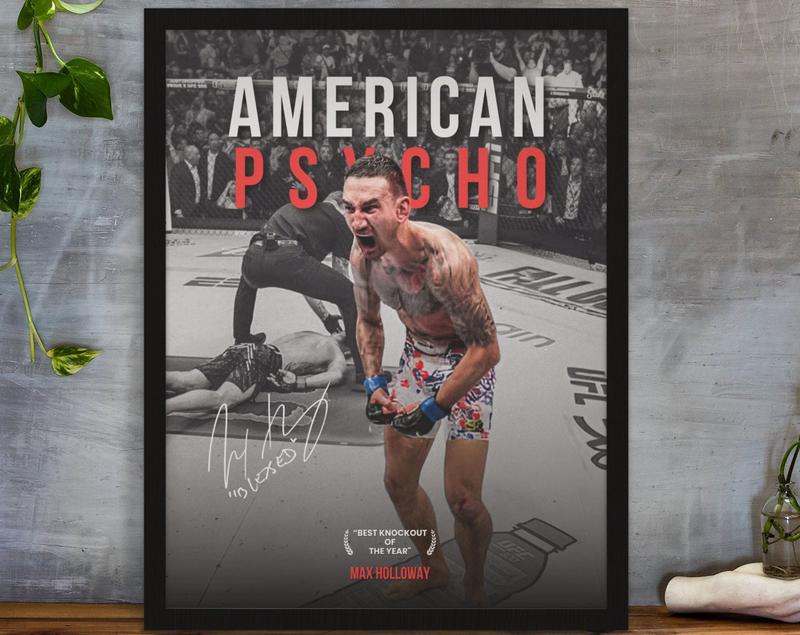 Max Holloway, Poster, UFC Poster, Poster Ideas, Fighter Poster, Athlete Motivation, Wall Decor Decoration Photo