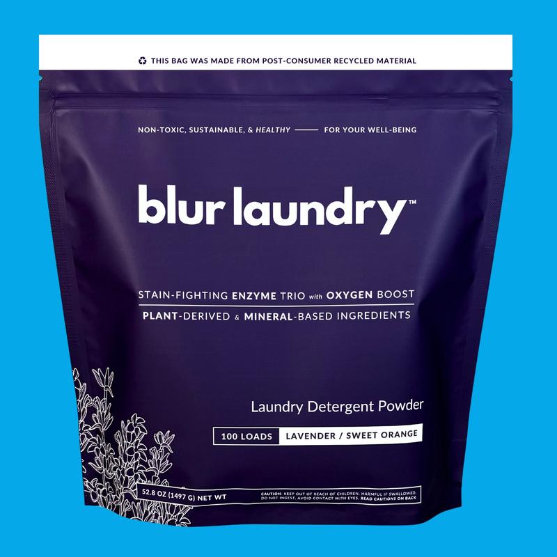 Blur Laundry, Laundry Detergent Powder, Stain-fighting Enzyme Trio with Oxygen Boost, Plant-derived and Mineral-based Ingredients