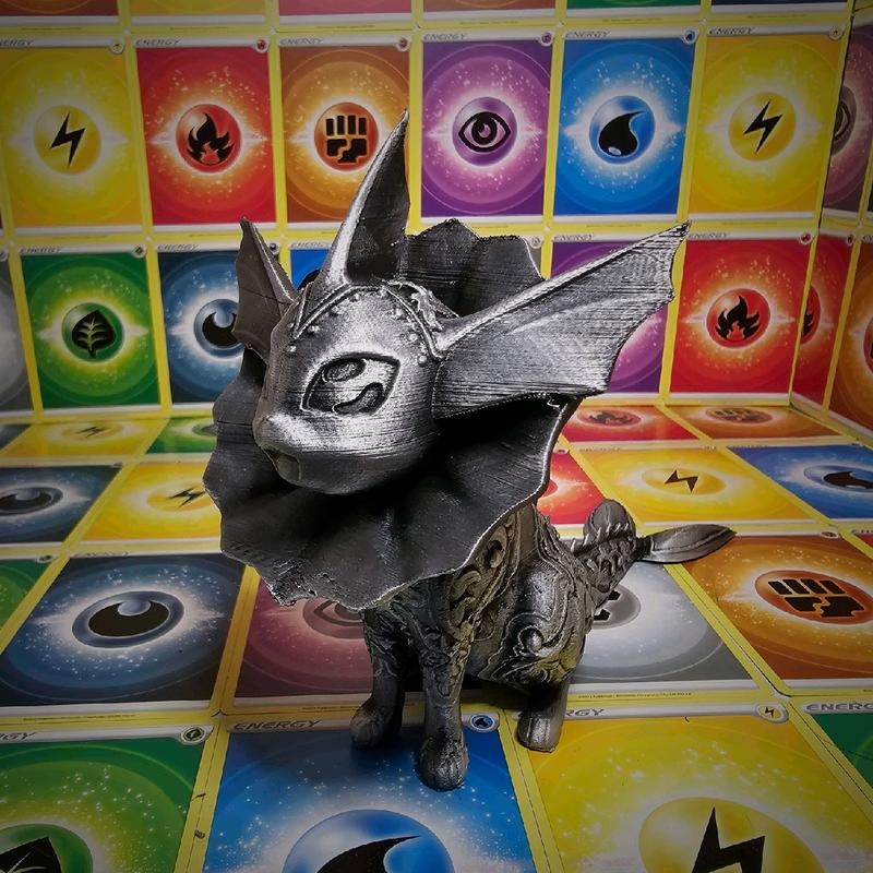 Vaporeon 3d Printed Pokemon Statue Hand Painted