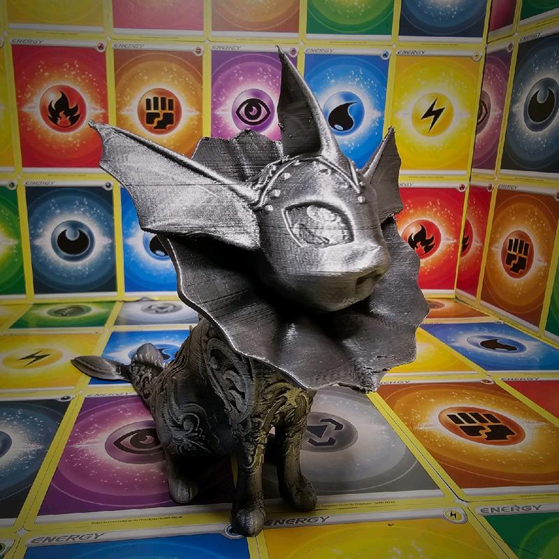 Vaporeon 3d Printed Pokemon Statue Hand Painted