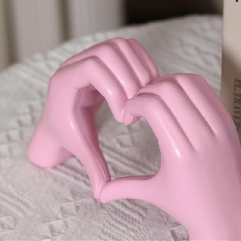 Creative Heart Gesture Design Figurine, Finger Design Decorative Ornament, Desktop Decoration for Home Office, Home Decor Ideas