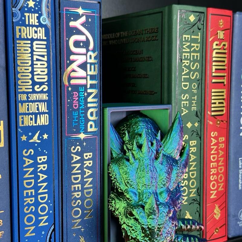 Emerging Dragon Claw and Tail Bookend Book Nook | Bookish Decor | Unique 3D Printed Gift book nook