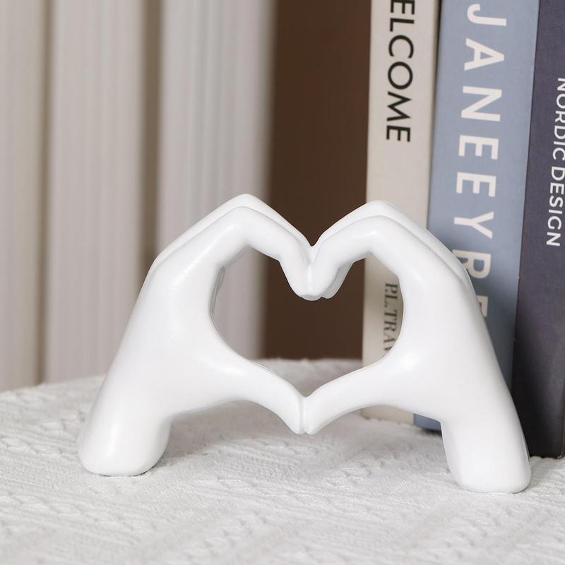 Creative Heart Gesture Design Figurine, Finger Design Decorative Ornament, Desktop Decoration for Home Office, Home Decor Ideas