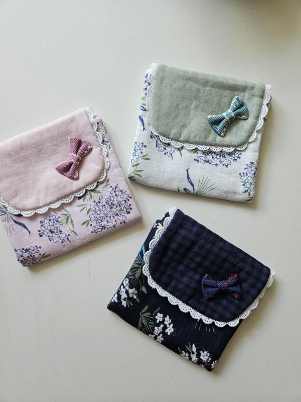 Sanitary Pad Pouch, Travel Sanitary bag, Back to School, Girl Gift, Feminine bag.