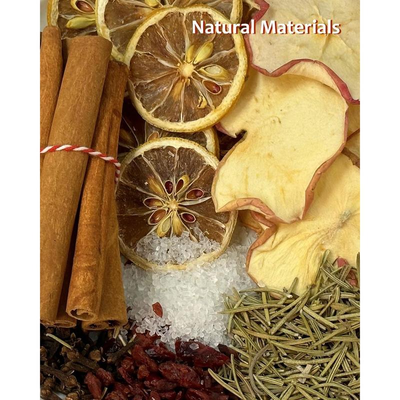 Simmer Pot Mix, Simmer Pot Kit，Cinnamon and Salt, Stovetop Simmering Kits for Gifts Bowl，Home Fragrance, Long-lasting Freshener simmer pot pots，Christmas Gift