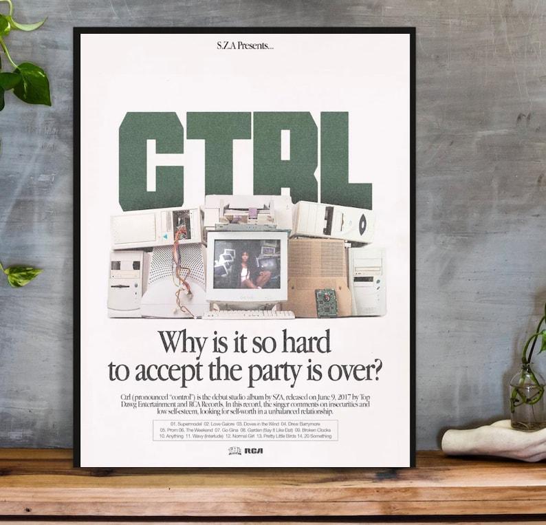 CTRL SZA Album Art Music Poster