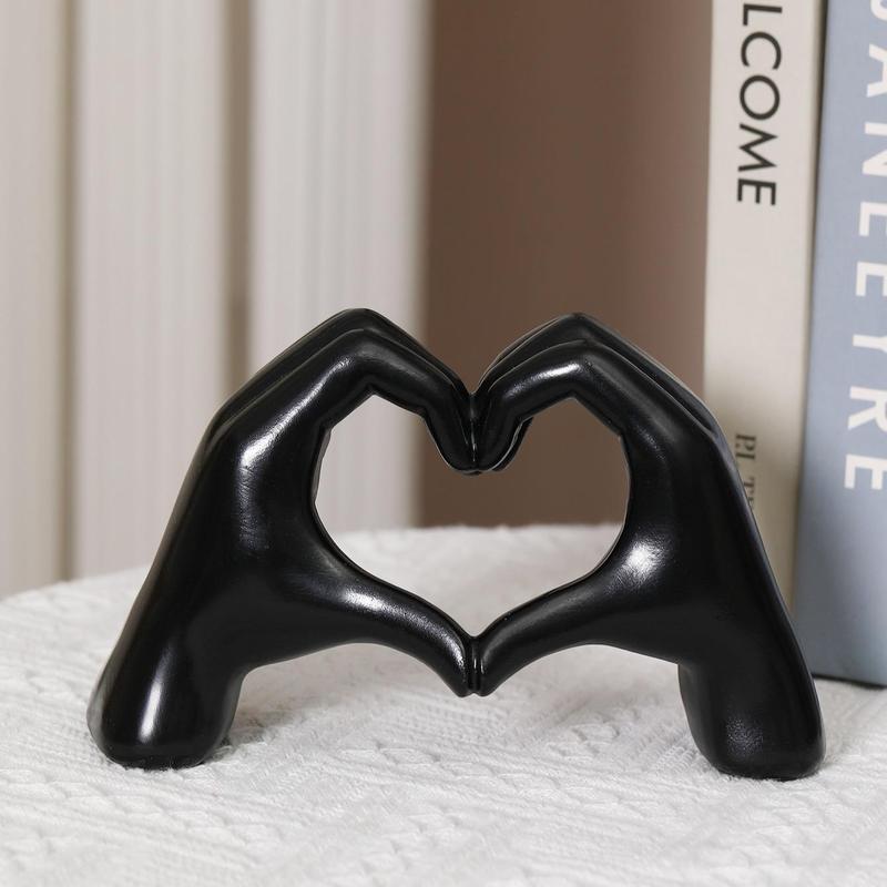 Creative Heart Gesture Design Figurine, Finger Design Decorative Ornament, Desktop Decoration for Home Office, Home Decor Ideas