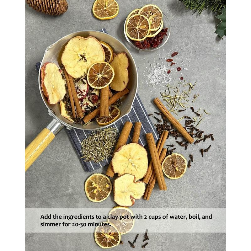 Simmer Pot Mix, Simmer Pot Kit，Cinnamon and Salt, Stovetop Simmering Kits for Gifts Bowl，Home Fragrance, Long-lasting Freshener simmer pot pots，Christmas Gift