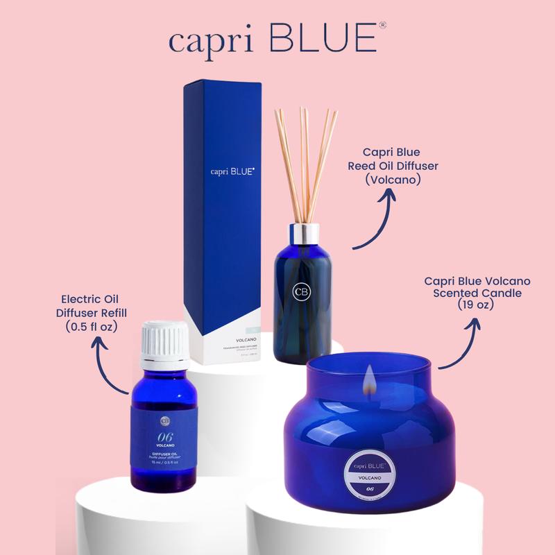 Capri Blue Volcano Electric Oil Diffuser Refill | Luxury Candles for Home Scented | Reed Oil Diffuser |Luxury Candles for Home Scented | Gifts for her