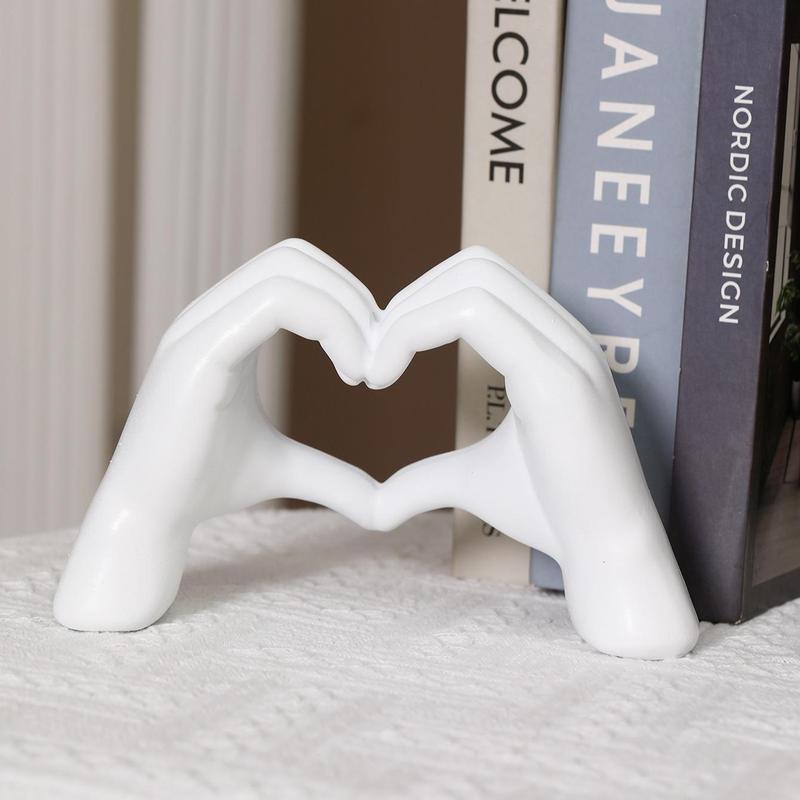 Creative Heart Gesture Design Figurine, Finger Design Decorative Ornament, Desktop Decoration for Home Office, Home Decor Ideas