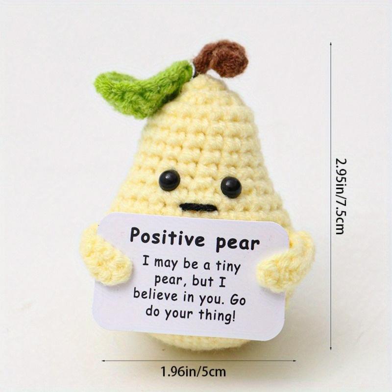 5 Count Mini Funny Positive Potato, Emotional Support Woven Decor, Pear, Potato, Duck, Cute Vegetable Dolls, christmas 2024 ornament