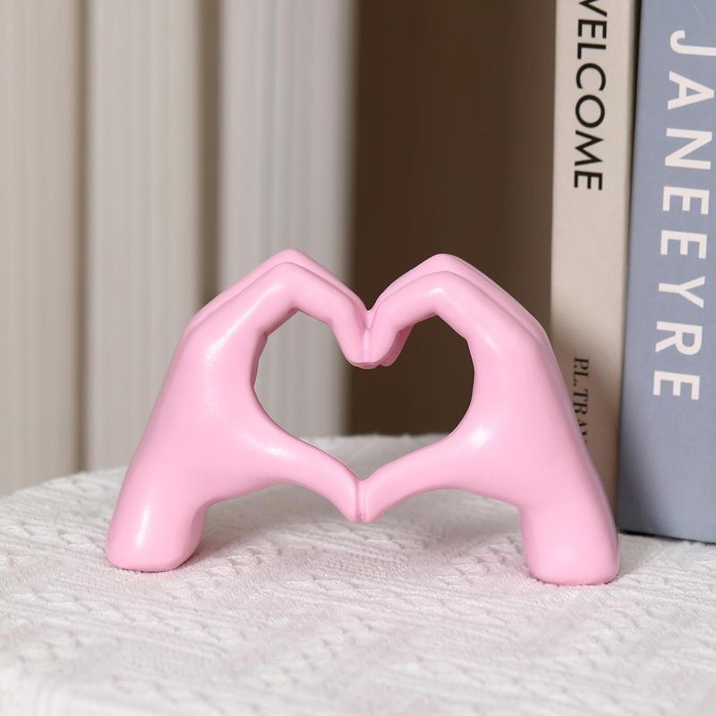 Creative Heart Gesture Design Figurine, Finger Design Decorative Ornament, Desktop Decoration for Home Office, Home Decor Ideas