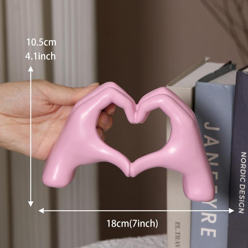 Creative Heart Gesture Design Figurine, Finger Design Decorative Ornament, Desktop Decoration for Home Office, Home Decor Ideas