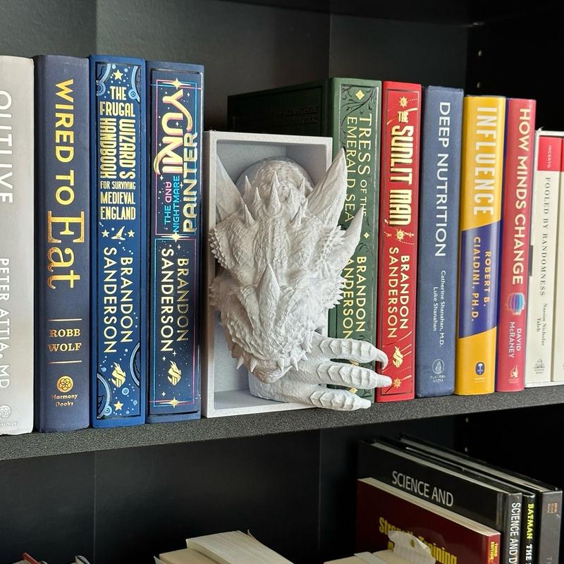 Emerging Dragon Claw and Tail Bookend Book Nook | Bookish Decor | Unique 3D Printed Gift book nook