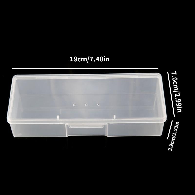 Rectangular Clear Dustproof Storage Box with Lid, 2pcs Transparent Cosmetic Organizer, Makeup Tool Organizer for Home Living Room Bedroom