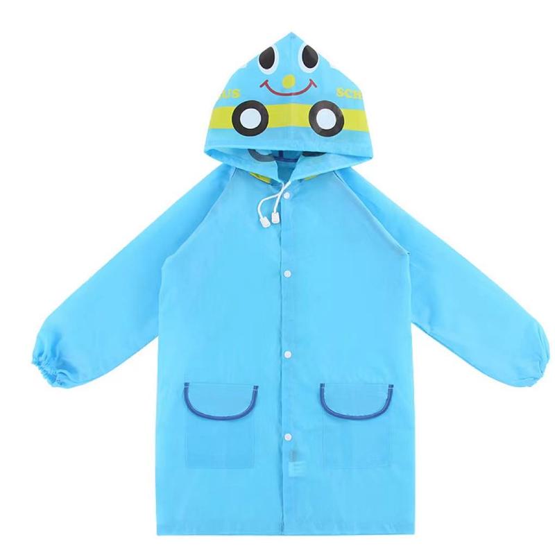 Cartoon Animal Design Raincoat, Cute Waterproof Hooded Raincoat for Boys & Girls, Fashionable Raincoat for Outdoor Activities