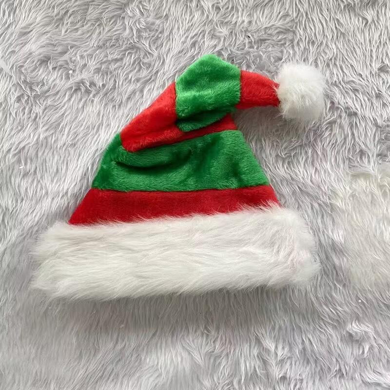 chirstmas hat Plush stripe hat