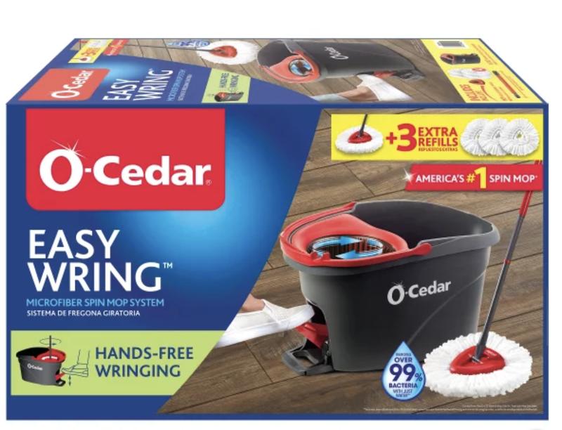 O-Cedar EasyWring Spin Mop & Bucket System with 3 Refills