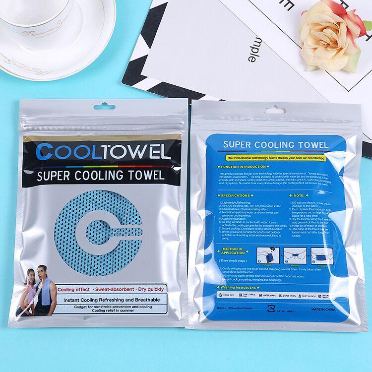 6packs Cooling towels instant cool soft breathable chilly face towel absorbent Multicolor