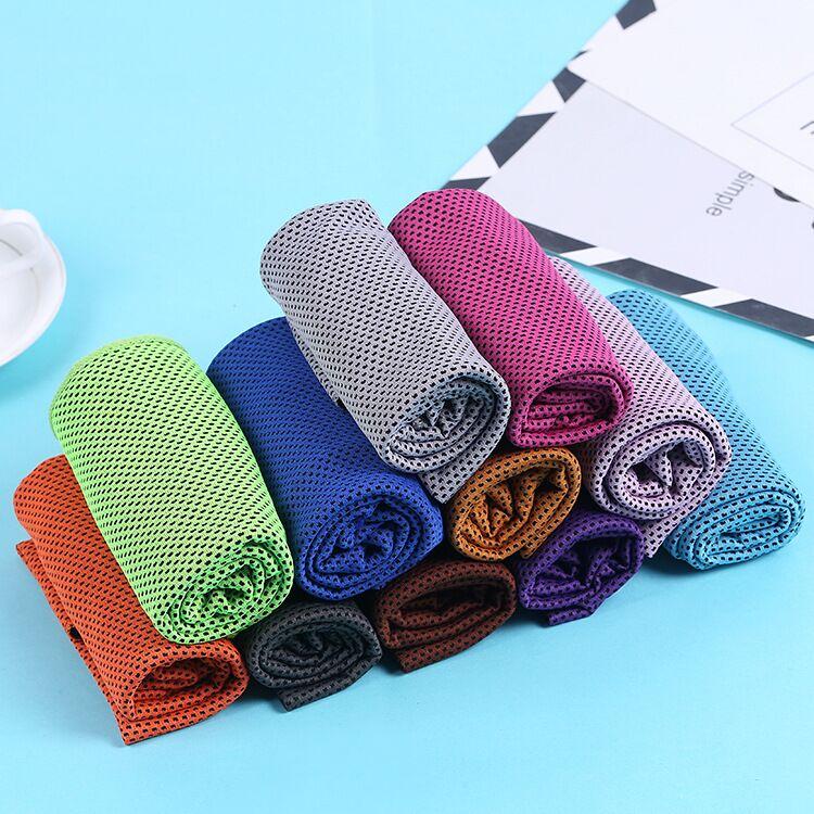 6packs Cooling towels instant cool soft breathable chilly face towel absorbent Multicolor