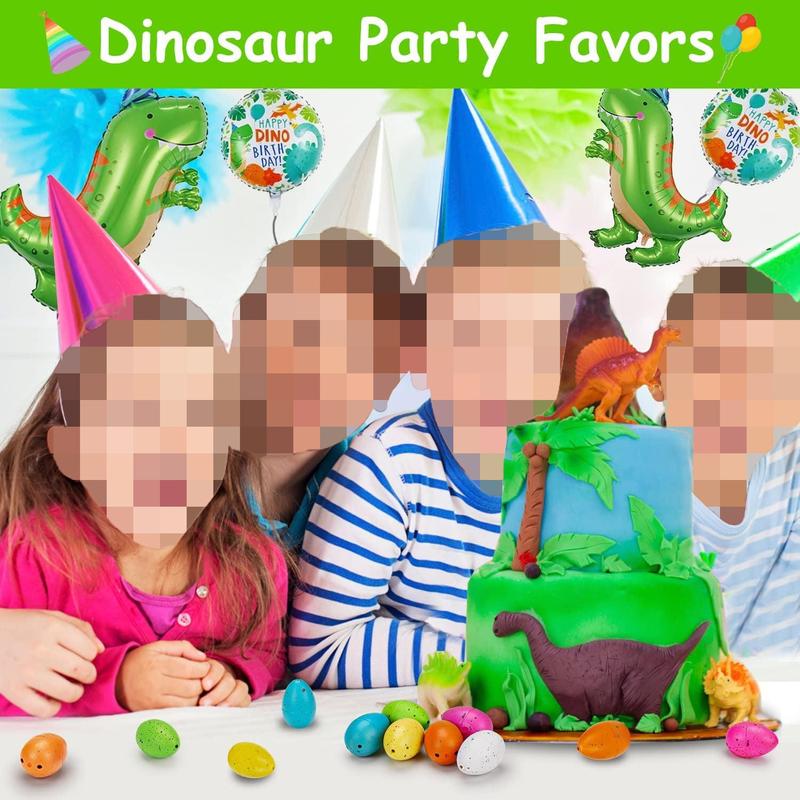 60 Pcs Hatching Dinosaur Eggs - Birthday Party Supplies - Dinosaur Party Supplies for Kids 4-12 - Party Favors Goodie Bags