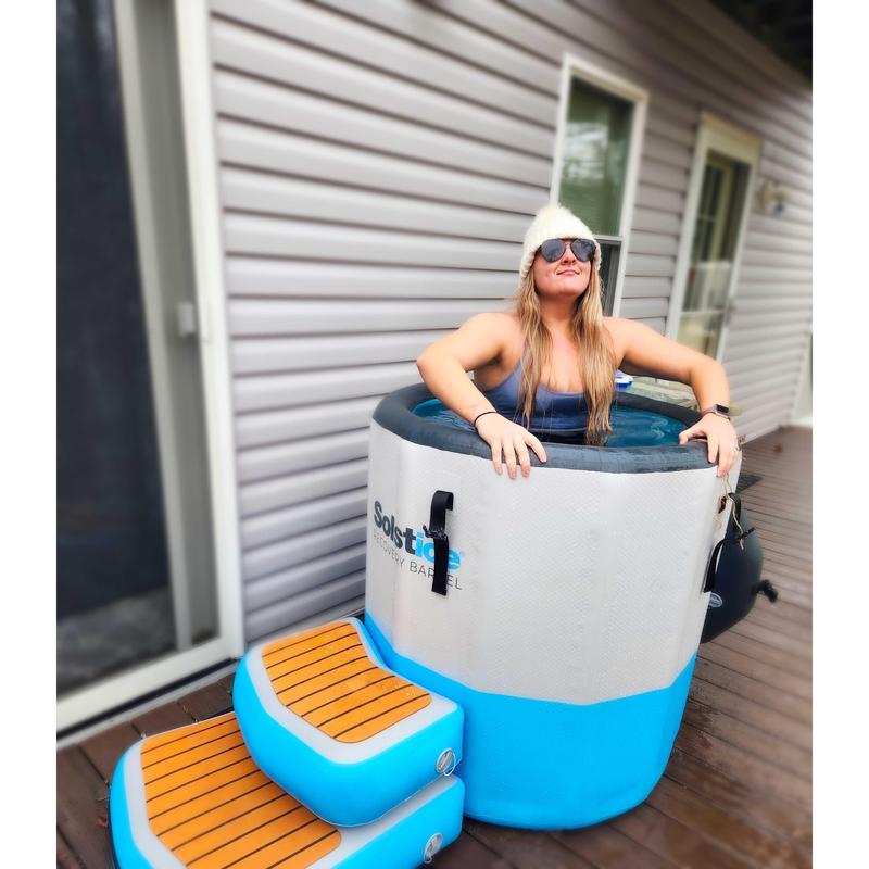 Solstice Cold Plunge Inflatable Tub - Eliminate body soreness with cold water therapy. Get your plunge today