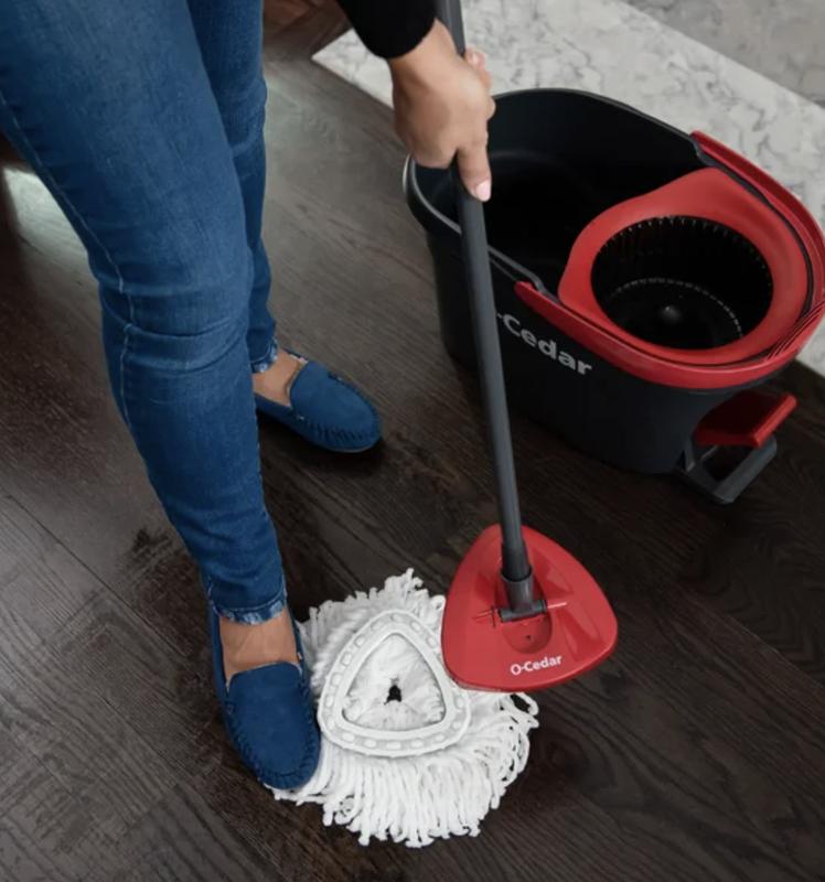 O-Cedar EasyWring Spin Mop & Bucket System with 3 Refills