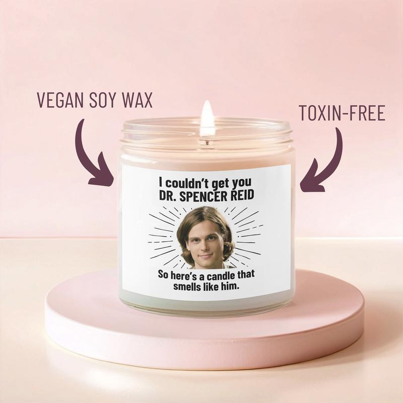 Smells like Dr. Spencer Reid Candle | Dr. Spencer Reid Matthew Gray Gubler Fan Gift, Best Friend Gifts, Criminal Minds