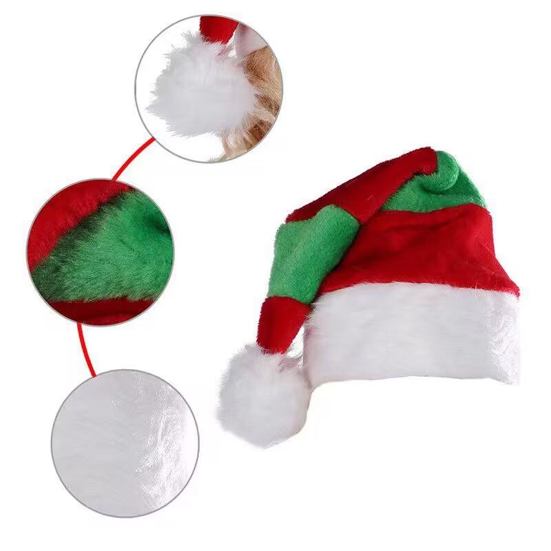 chirstmas hat Plush stripe hat