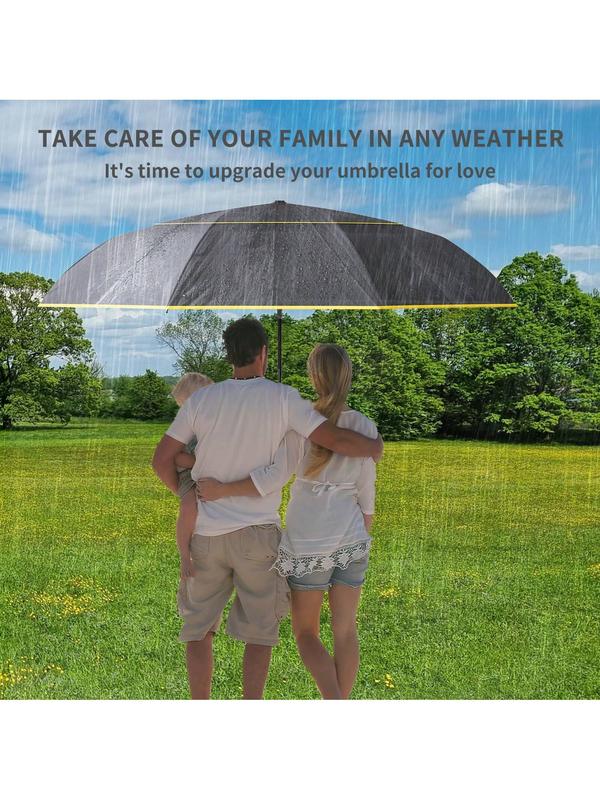 54 Inch Large Golf Umbrella For Rain, Automatic Oversize Windproof Double Canopy Vented Portable Folding Umbrella For Travel