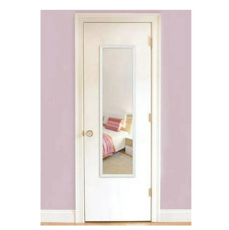 13x49 Full-Length Rectangular White Mirror