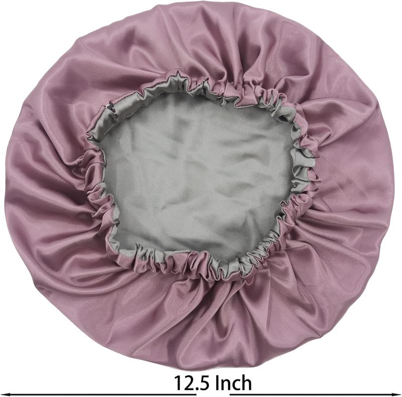 Satin Bonnet Silky Sleep Cap,Adjustable Hair Bonnet for Braids Curly Hair