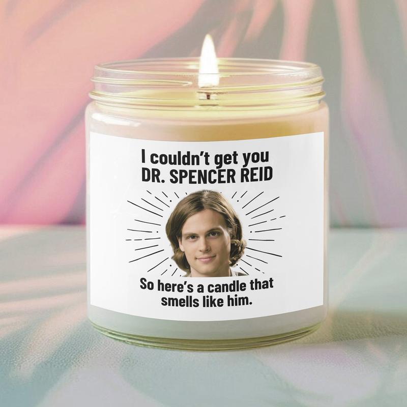 Smells like Dr. Spencer Reid Candle | Dr. Spencer Reid Matthew Gray Gubler Fan Gift, Best Friend Gifts, Criminal Minds