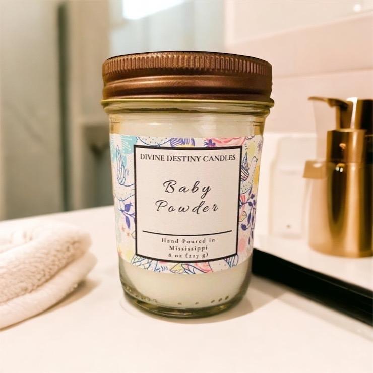 Baby Powder 8 oz Candle