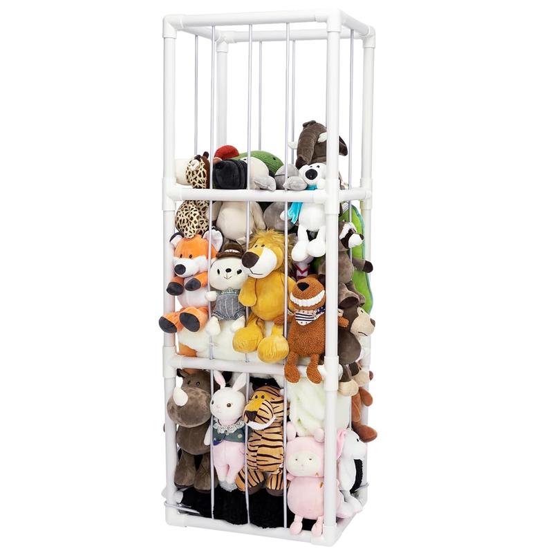 Extra Large Stuffed Animal Storage Holder, Never Fall Apart Stuffed Animal Zoo Plush Toy Organizer for Boys Girls Playroom Kidsroom