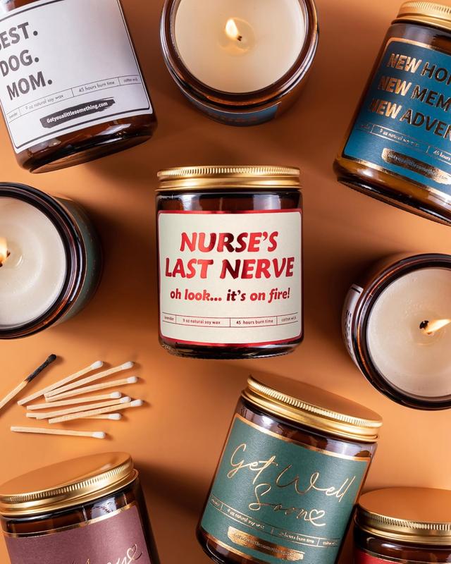 Nurse's Last Nerve Candle Gift, Nurse Christmas Gift, Nursing School Graduation Candle Gift, New Nurse Gift, Gift for Best Friend, Gift for Daughter, Nursing school gift, Idea Christmas Gift for Her Him