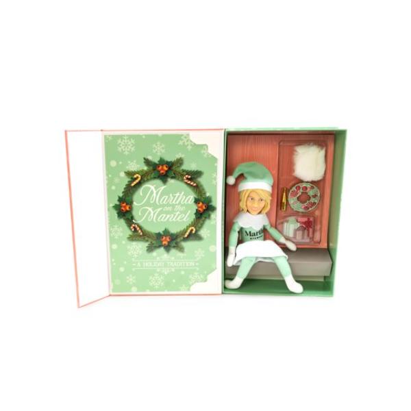 Martha Stewart Martha on The Mantel Christmas Green Plush Figurine Gift Multicolor Ornaments Decoration