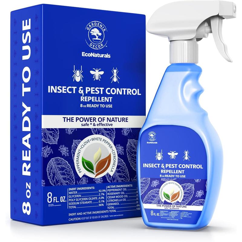 Spray for Home -  Peppermint Oil  and Pest Control Kit - 8 oz Ready-to-Use  Spray - Indoor and Outdoor Protection- Ant Spray - Spider Repellent Indoor