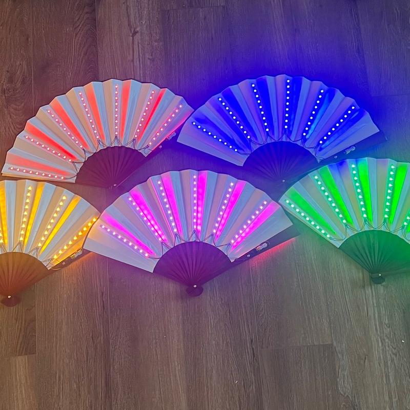 LED Rave Fan( accessories colorful light)